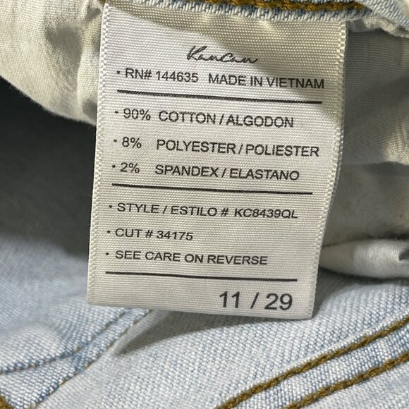 Kancan Jeans Estilo Skinny Light Wash Size 29 Raw Hem Stretch High Rise - Picture 4 of 5